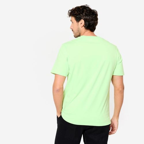 product_image_name-DOMYOS by decathlon-T-shirt homme col rond manches courtes, vert clair-5