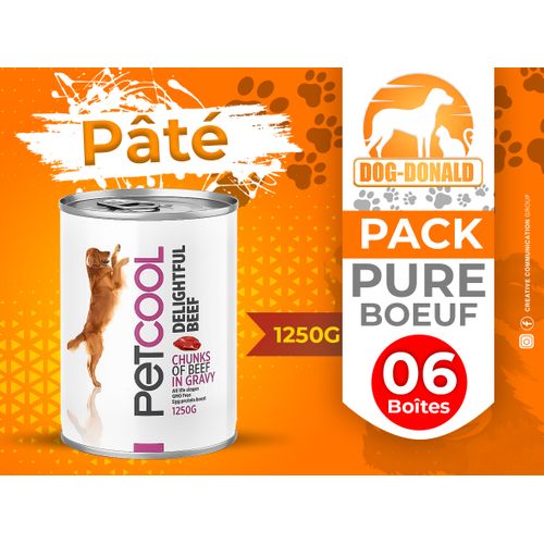 product_image_name-Dog Donald-Pack Pâté Petcool Bœuf 1.250 Kg-1