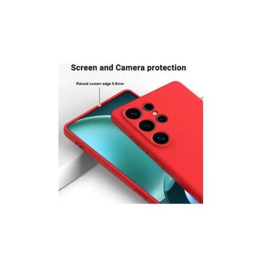 Coque Silicone Compatible Pour Samsung Galaxy S26 Ultra  - ROUGE