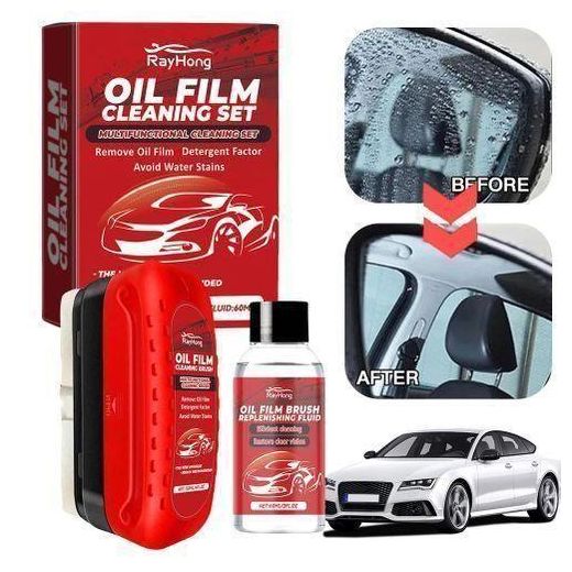 Generic Ensemble de brosses pour pare-brise de voiture 120ml + 60ml, Nettoyant pour film d'huile sur verre - image 4
