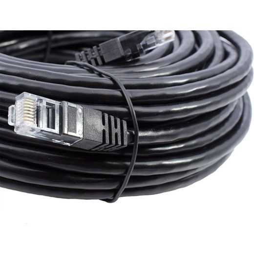 Generic Cable Reseau ethernet RJ45 50M Cat.6A noir, qualité Pro, Haut débit 500MHZ - image 4