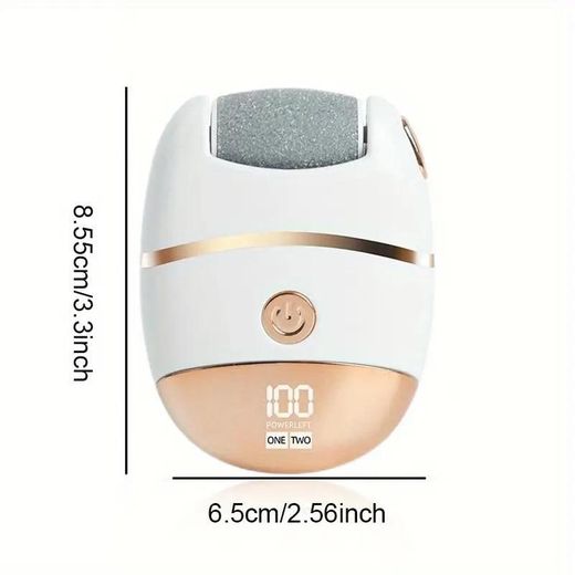 Generic Broyeur de pieds électrique doré + 3 têtes de meulage + 10 accessoires de soin des pieds, compact et portable, adapté pour le voyage - image 4