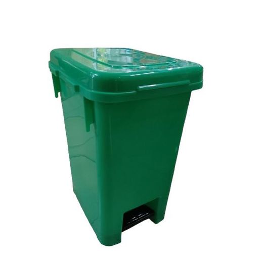 Generic Poubelles bac à pédale 20lt vert - image 2