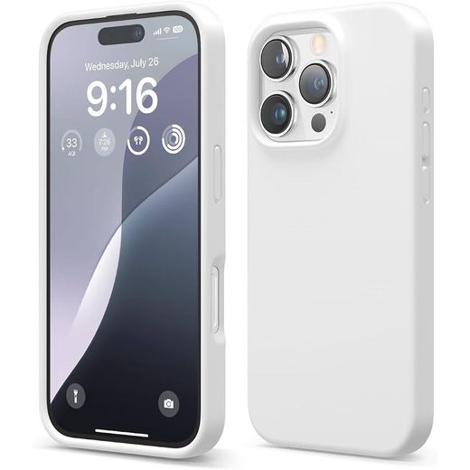 Generic iPhone Coque en Silicone IPhone 16 Pro - Blanc