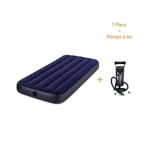 Matelas Gonflable - 1 Place Avec Gonfleur Offert