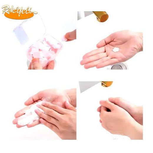 Generic 6 Boites De confeties de bain parfumés, pétale de fleur,  Savons en papier  pour les mains,Parfum Citron, Lavande, Rose, Jasmine - Pratique Et Hygiénique - image 3