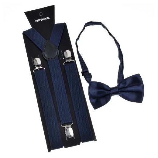 3D Fashion Bretelle + Nœuds Papillon Bleue Nuit