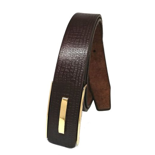 Fashion Ceinture Boucle Avec Crochet  -CEN-126+ Ceinture Offerte - Marron - image 3