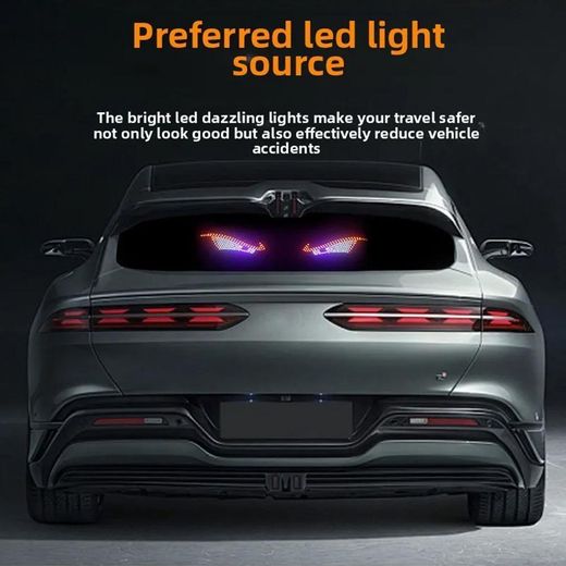 Generic Lumières décoratives à LED pour voiture, feux arrière modifiés pour voiture, lumières USB pour yeux, décoration personnalisée - image 4
