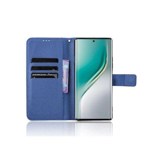 Generic Tecno Etui A Rabat compatible avec Camon 40 Pro + 1 Antichoc - Bleu - image 3