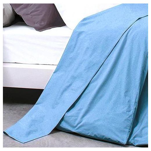 Generic Drap De Lit 2 Places Avec 2 Taies - Bleu Clair - image 2