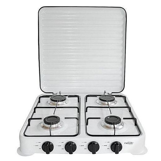 Cuisinière De Table 4 Feux Avec Couvercle .