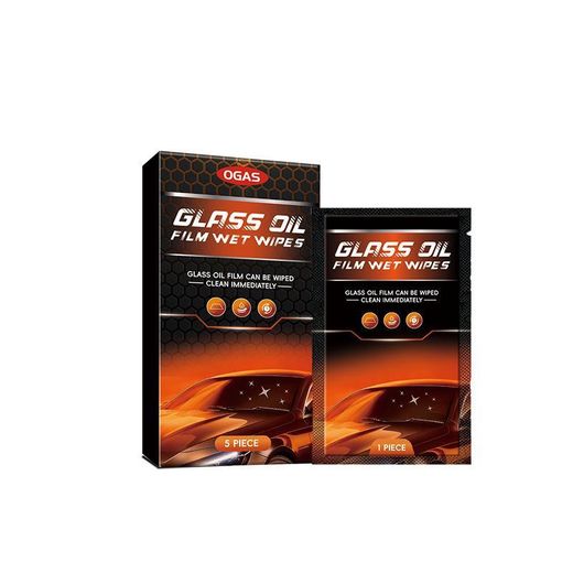 Generic Lingettes nettoyantes pour film d'huile de verre de voiture, dissolvant de film d'huile jetable - image 2