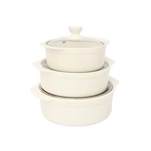 Generic Agréable Lot De 3 Soupières à Couvercle Vitré civ 225 - image 2