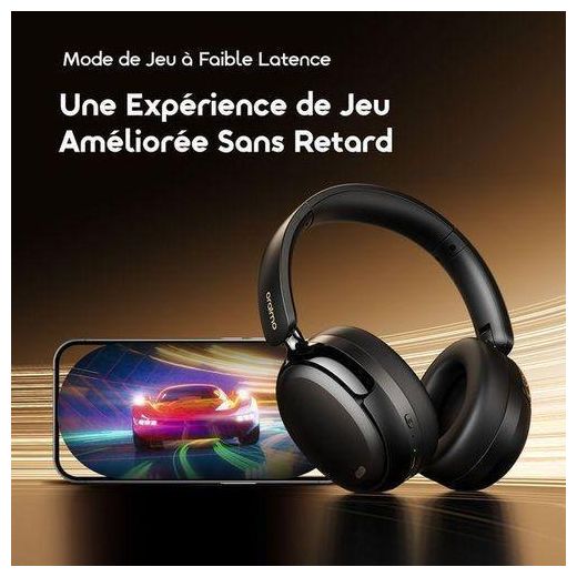 Oraimo Boompop N 65H Annulation Hybride du Bruit Noir - Connecté 2 Appareils - image 2