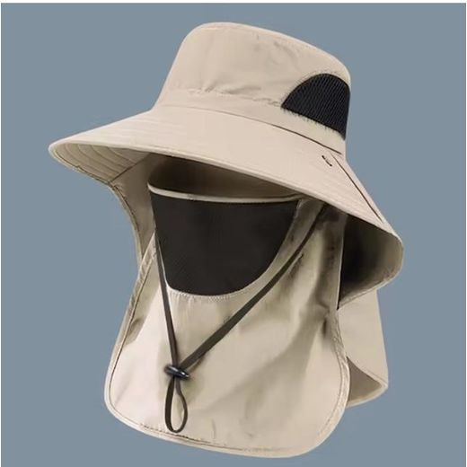 Fashion Chapeau de soleil d'été avec protection UV, pour chasse et pêche en plein air
