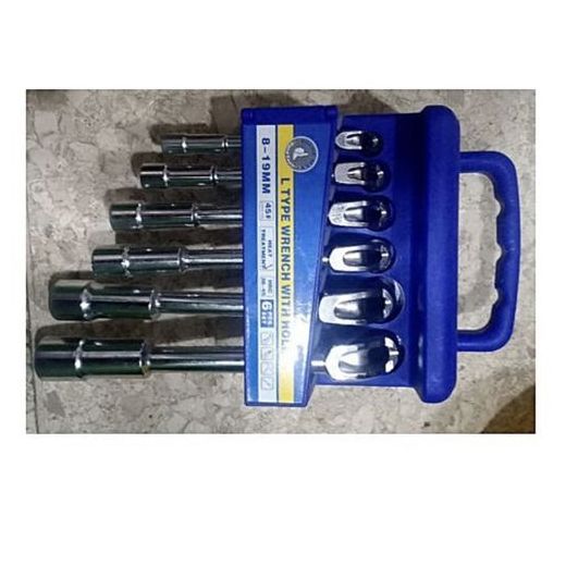 Generic Lot De 6 Clés Mécanique à Pipe - Argent - image 2