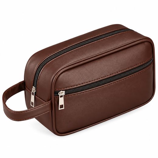 Pochette Elégant en Cuir PU - Hommes & Femmes - Marron