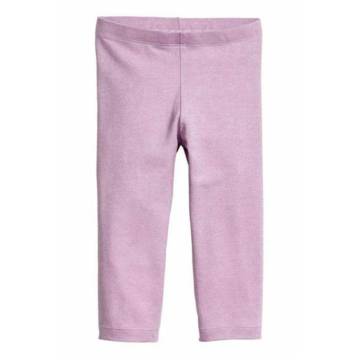 Hm Leggings Violet à Paillette Fille
