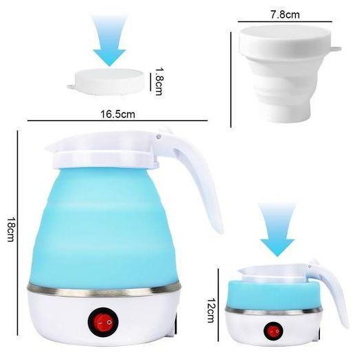 Generic Bouilloire électrique En Silicone Pliable 110-240V Pour Voyage Et Camping - image 2