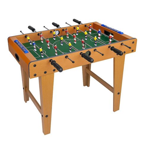 Generic Table de jeu de football en bois KAVIN pour enfants , lot de 1 (jeu de football avec 6 tiges) - Marron