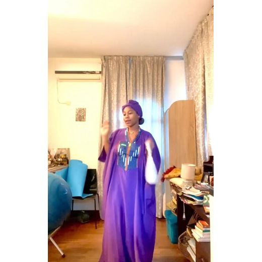Garden Boubou Femme Avec Corde à L'intérieur