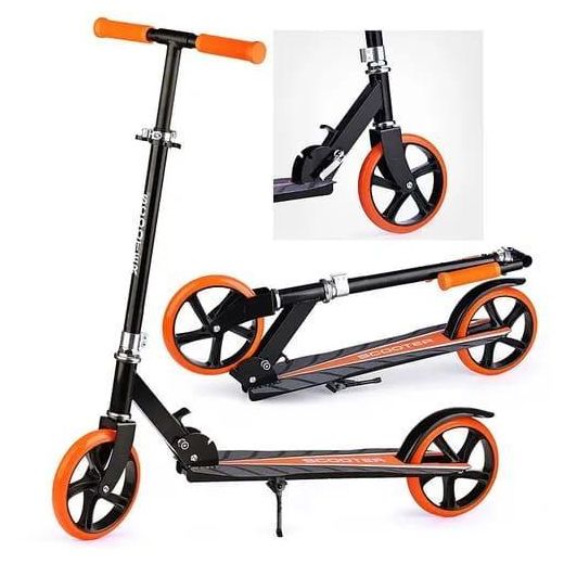 Generic Trottinette Pliable Sport – Légère, Solide & Confortable pour adulte / NOIR