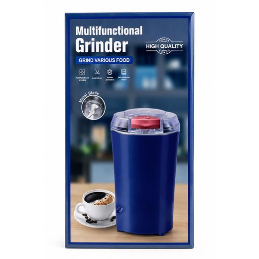 Generic Mini Moulin Électrique Multifonction 300W – Broyeur à Café, Épices, Céréales, Noix et Herbes – Lame en Acier Inoxydable
