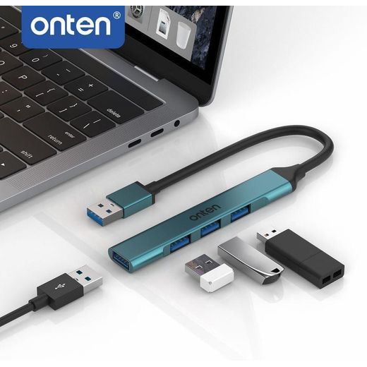 Generic Répartiteur USB en alliage d'aluminium ONTEN 5701 à 4 ports - image 2