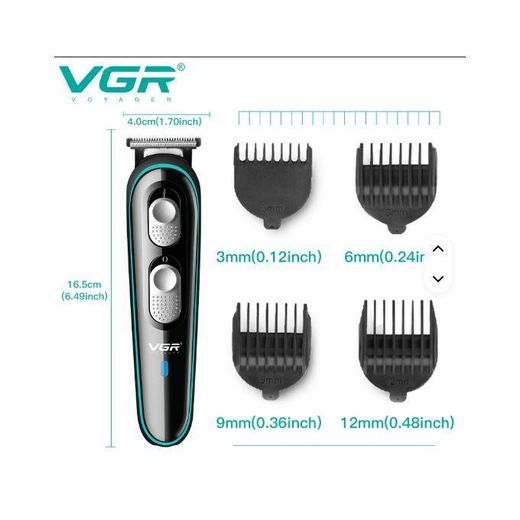 Generic Puissant Tondeuse Rasoir Pour Cheveux Et Barbe Rechargeable VGR V-055 - image 2