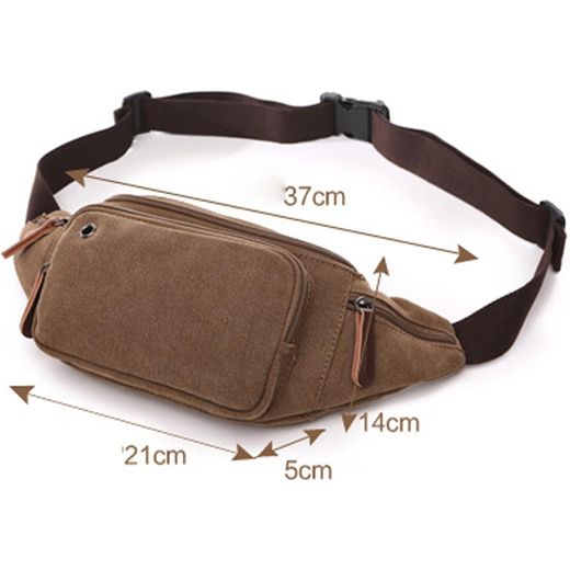 Fashion En Canvas Sac Banane - Sac oblique pratique pour vos déplacements - Tendence Mode Homme - image 2