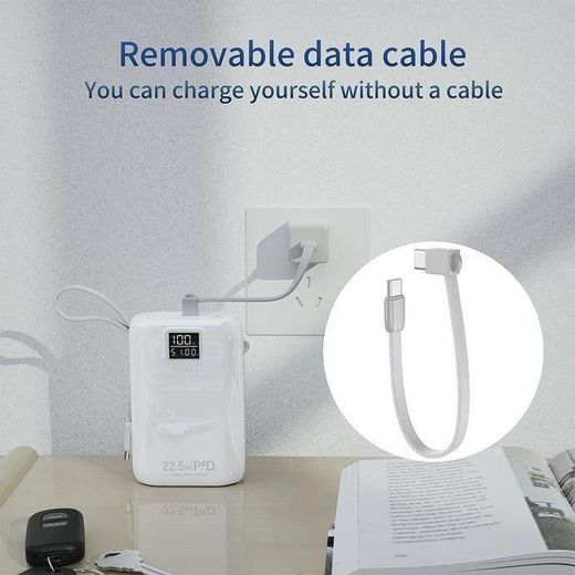 Generic Très puissant Batterie externe Hepu 20 000 mAh 22,5 W avec affichage LED numérique, charge rapide - image 2