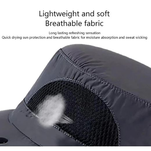 Fashion Chapeau de soleil d'été avec protection UV, pour chasse et pêche en plein air - image 2