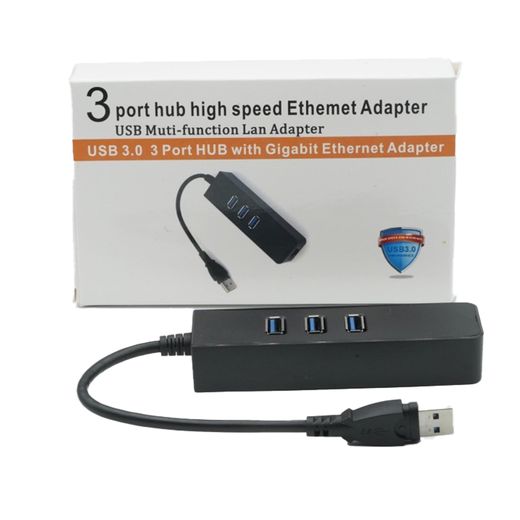 ANTHO Adaptateur HUB USB Multiport + Port RJ-45 Gigabit - USB 3.0 - image 3