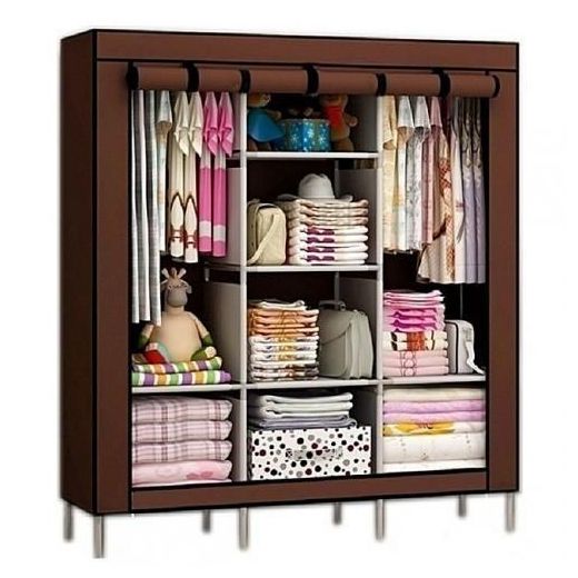 Armoire Penderie Mobile Démontable + Housse