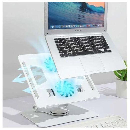 Generic Support pour Ordinateur Portable avec Ventilateur rehaussant et soulevant la Base de Support de Support de Refroidissement de Bureau adapté aux tablettes Portables de 11 à 17,3 Pouces ( couleur variable) HG