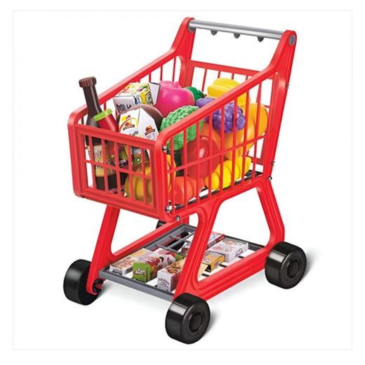 Generic Chariot De Supermarché Pour Enfants Enjoy Shopping Time Rouge