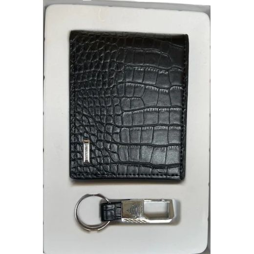 Coffret Portefeuille Homme BILL TORNADE - Coffret Comprenant ( 1 Porte Feuille + 1 Porte Clé) - Noir. Portefeuille Qualité Supérieure