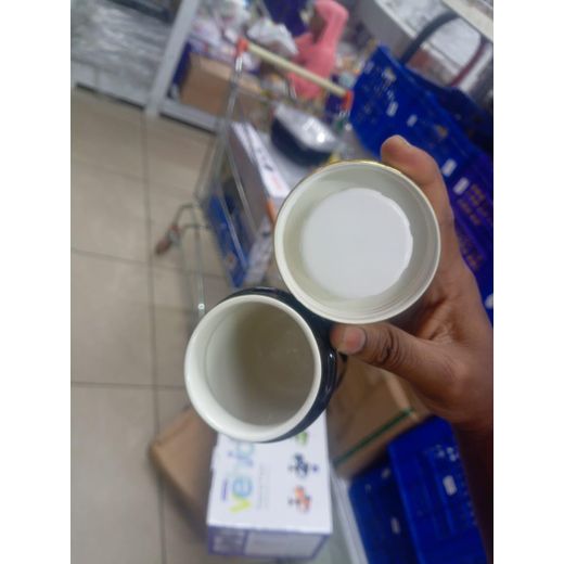 Generic Tasse en Porcelaine "Do What You Love" avec Couvercle Doré - Tasse Élégante pour Café, Thé, et Boissons Chaudes - image 2