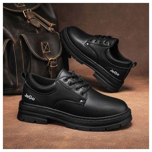 Fashion Nouveautés : bottines Constantin tendance, bottines de style militaire et chaussures en cuir pour homme - noir - image 2