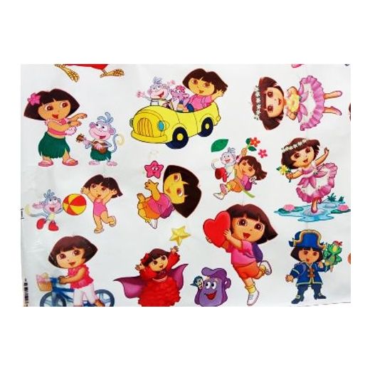 Generic Dora  Autocollant Mural Vinyle - Rose / Noire