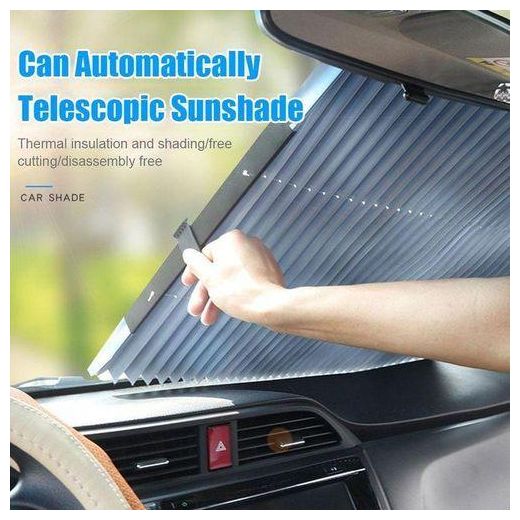 Generic Pare-Brise Avant de Voiture are-soleil Rétractable Pour Voiture, Pare-brise-Réfléchissant-Isolation Thermique - image 2