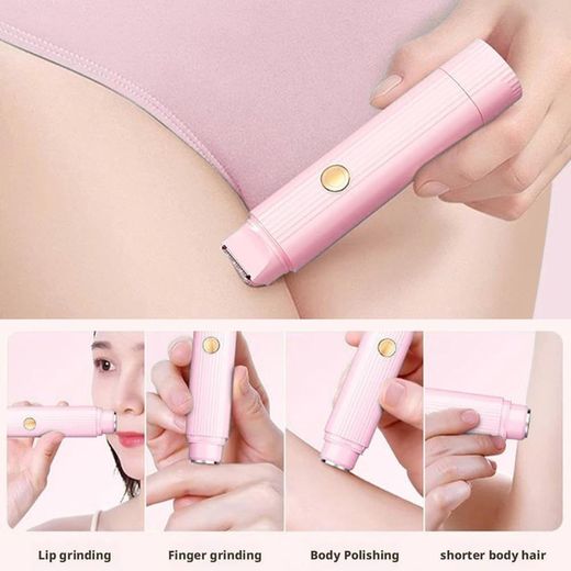 Generic Tondeuse Bikini Électrique 2-en-1, Rasoir Corps Double-Tête Portable pour Femmes, Usage Sec & Humide, Visage, Jambes, Aisselles, Zone Intime, Rechargeable USB-C pour Voyage - image 2