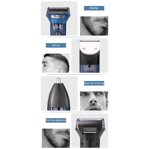 Generic Rasoir électrique pour homme alternatif pour la barbe Tondeuse rechargeable 3 en 1 - image 2