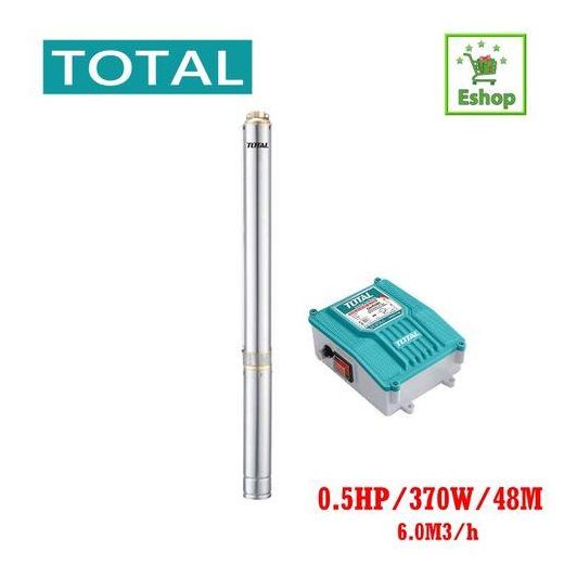 TOTAL Puissante Pompe Immergée 370W - 48 Mètres