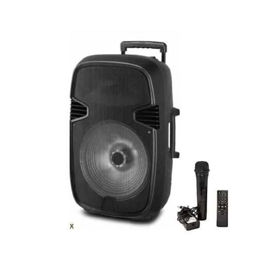 Generic Enceinte Sono Portable+1Micro+1Télécommande+1Chargeur - image 2