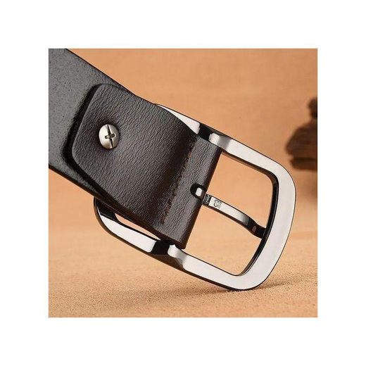 Generic ORIGINAL Ceinture en cuir véritable DOUBLE BOUCLE MARRON HG - image 2