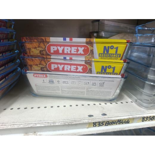 Generic Sélection Plat à Loquet Rectangulaire en Verre Pyrex