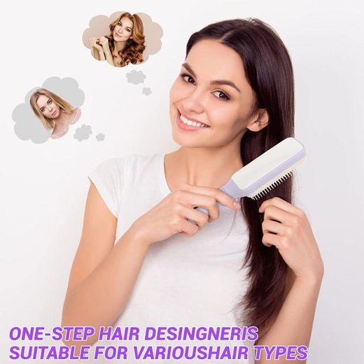 Generic Peigne à Tête Rétractable, Nettoyage Des Cheveux En Un Clic - image 2