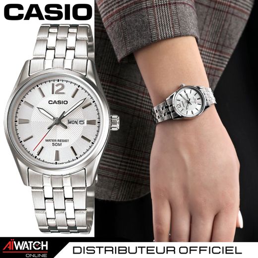 Casio Montre Femme  - LTP-1335D-7AVDF - Charme - Gris